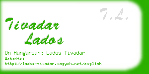 tivadar lados business card